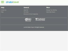Tablet Screenshot of dnata-agents.com